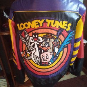 Disney Leather Looney Tunes Reversible Jacket,  XLG
